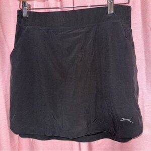 Slazenger Black Golf Skort with White Logo